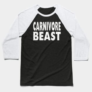 CARNIVORE BEAST Distressed Grunge Style Original Design Baseball T-Shirt